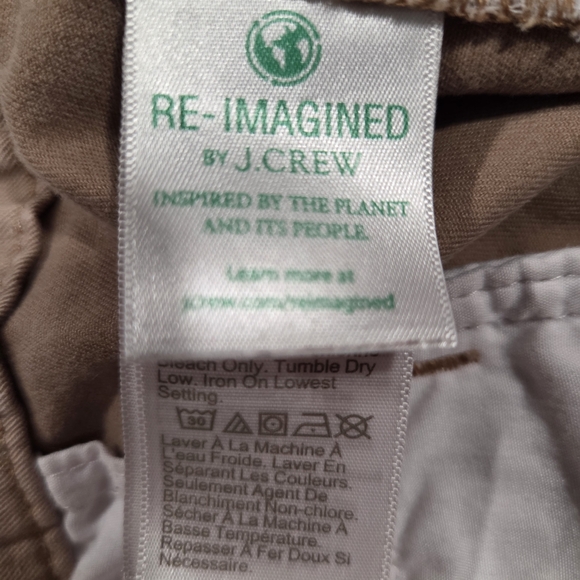 J. CREW Classic Preppy Ankle Cropped Stretch Khaki Chinos Work Pant SZ 12 - Picture 4 of 10